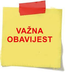 OBAVIJEST o razgovorima za posao
